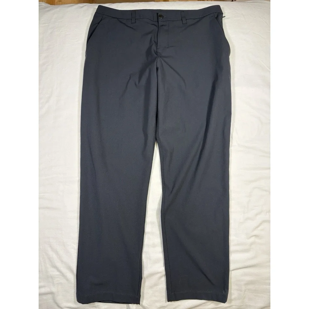 Lululemon ABC Jogger Pants Warpstreme Mens 36 Gray Iron Blue Athleisure LM5AO5S